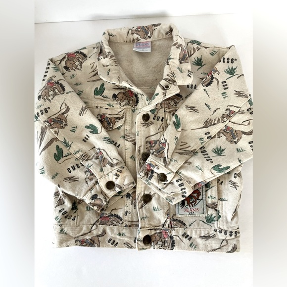 Baby Guess by Geoges Marciano Other - Baby Guess Child’s Denim Jacket, Size M, Cowboy Theme.